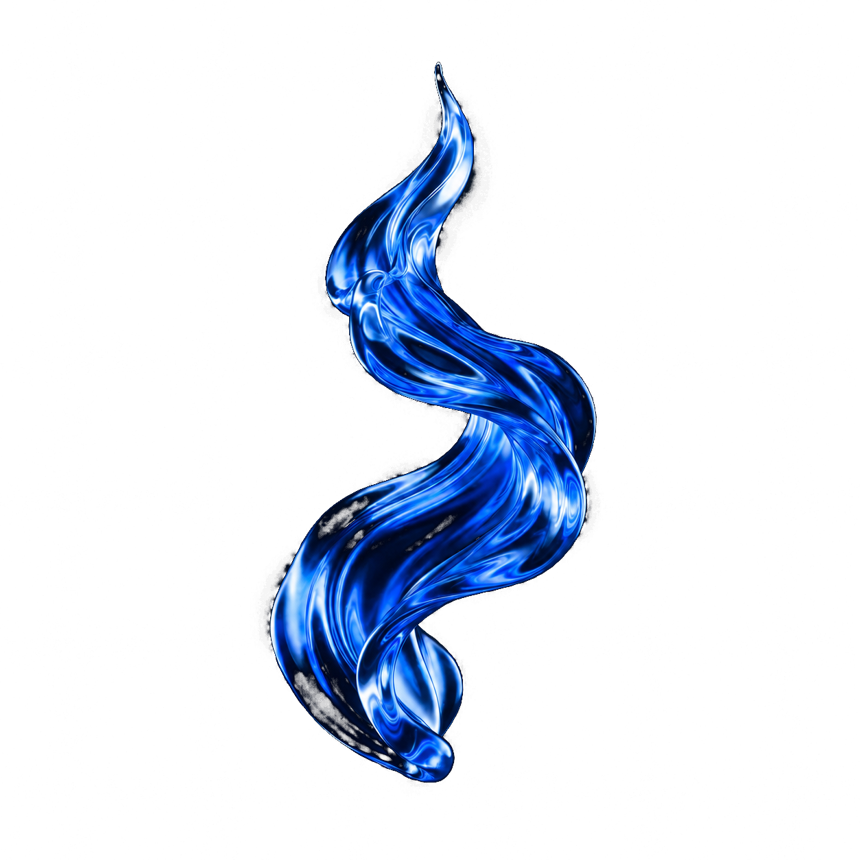 Flowing liquid form symbolising strategic transformation